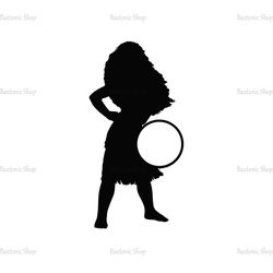 Disney Princess Moana SVG Silhouette