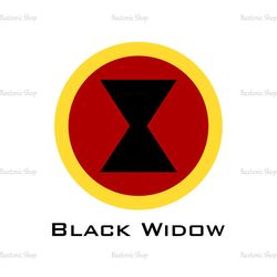 Avengers Superheroines Black Widow Logo SVG