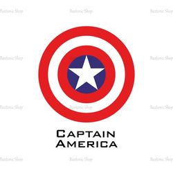 Avengers Superhero Captain America Logo SVG