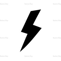Harry Potter Thunder Lightning Bolt SVG Silhouette Vector