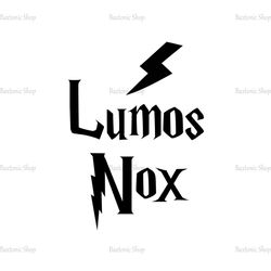 Harry Potter Lumos Nox Lightning Bolt Logo SVG Vector Files