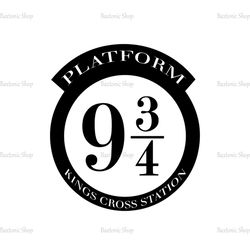 Harry Potter Shop King Cross Station Platform 9 3/4 SVG Cut Files