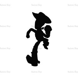Cowboy Woody Cartoon Toy Story Silhouette SVG Vector