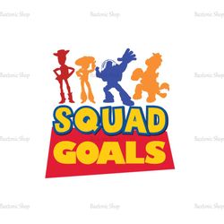 Disney Pixar Cartoon Toy Story Squadgoals Woody Jessie Buzz Lightyear & Bullseye SVG
