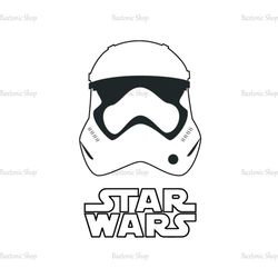 Stormtrooper Army White Helmet Star Wars Movie Design SVG