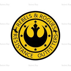 Rebel Alliance Symbol Logo Star Wars Rebels & Rogues Resistance Outfitters SVG
