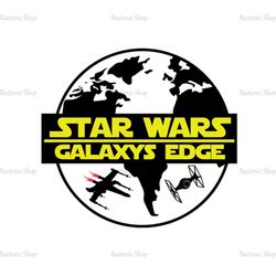 New Star Wars Galaxy Edge Logo Silhouette SVG