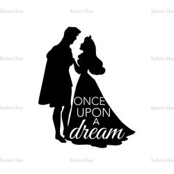Once Upon A Dream Prince Phillip and Aurora Silhouette SVG