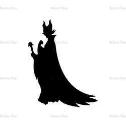 Disney Villain Maleficent Silhouette Clipart SVG