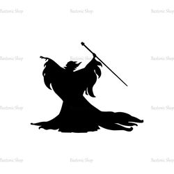 Disney Witch Maleficent Sleeping Beauty Cartoon Silhouette SVG