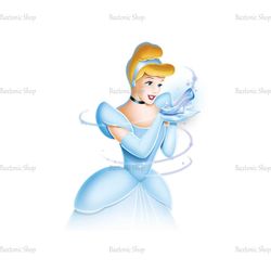 Cinderella Twinkling Glass Shoes Disney Princess PNG