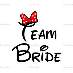 Disney Team Bride Mouse Wedding SVG