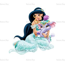Jasmine and Taj Disney Princess Palace Pets PNG