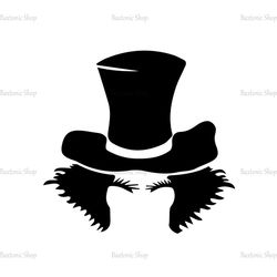 The Mad Hatter Head Alice In Wonderland Silhouette SVG