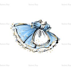 Alice Blue Doll Skirt Alice In Wonderland Tea Party PNG