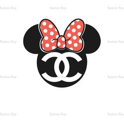 Coco Chanel Minnie Mouse Logo SVG, Chanel SVG, Minnie Mouse SVG, Disney SVG, Logo SVG, Fashion Logo SVG, Brand Logo SVG