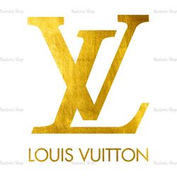Louis Vuitton Golden Logo SVG, Louis Vuitton Logo SVG, Louis SVG, Logo SVG, Fashion Logo SVG106