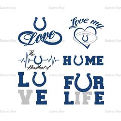 Indianapolis Colts Love Logo svg, NFL Lover svg, Football Teams, Sport Teams, NFL Logo svg, Cricut, Clipart, Cut Files