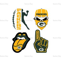 Green Bay Packers Logo SVG, Pumpkin Skull Head Packers, It's All About The Packers Logo SVG Cut Files