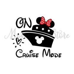 On Disney Cruise Mode Minnie Mouse SVG