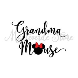 Grandma Minnie Mouse SVG