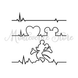Mickey Mouse Heartbeat SVG