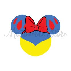 Mickey Mouse Snow White Head SVG