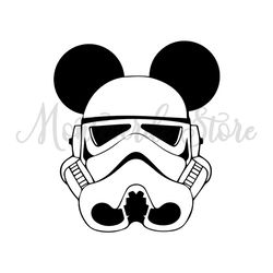 Stormtrooper Mickey Mouse Ears SVG