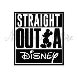 Straigth Outa Disney Mouse SVG