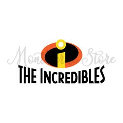 Disney The Incredibles Logo SVG