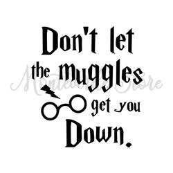 Don't Let The Muggles Get You Down Harry Potter Glasses SVG