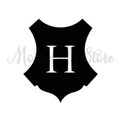 Hogwarts Wizarding School Logo Harry Potter Movie SVG Silhouette