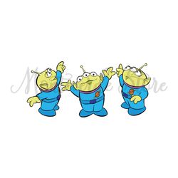 Little Green Aliens Toy Story Cartoon SVG Vector