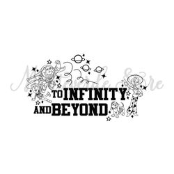 To Infinity And Beyond Coloring Toy Story Cartoon Silhouette SVG