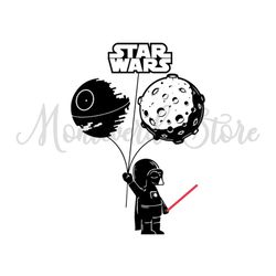 Baby Darth Vader Star Wars Balloon Funny SVG