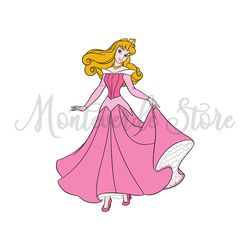 Beautiful Princess Aurora Disney Sleeping Beauty SVG Clipart