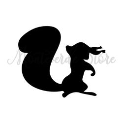 Disney Sleeping Beauty Squirrel Characters Silhouette SVG