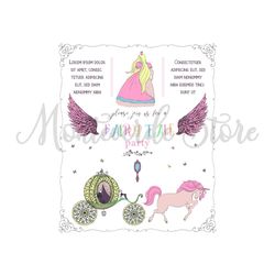 Join Us For A Fairy Tale Party Cinderella Disney Invitation Card SVG