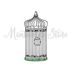 Disney Vintage Bird Cages Cinderella Vector SVG