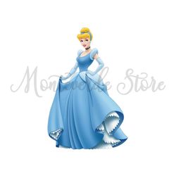 Disney Princess Cinderella Cake Topper PNG Vector