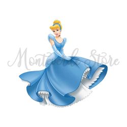 Disney Princess Cinderella Cake Topper PNG Sublimation