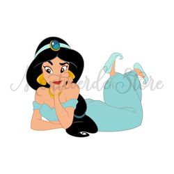 Disney Princess Jasmine Lying PNG Clipart