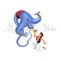 Aladdin Summons The Magic Lamp Genie PNG
