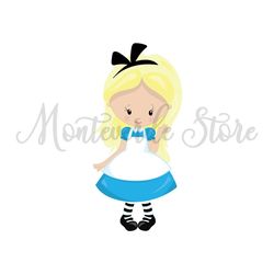 Baby Alice Adventure In Wonderland SVG PNG