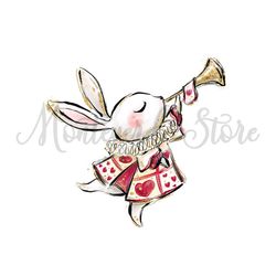 Queen Of Heart White Rabbit Wonderland Characters PNG
