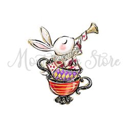 Queen Of Heart White Rabbit Alice In Wonderland Tea Party Cup PNG