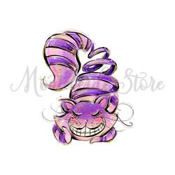 Diamond Purple Cheshire Cat Alice In Wonderland PNG