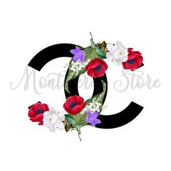 COCO Chanel Flower Black Logo SVG, Clothing and Fashioning Logo SVG, Silhouette, Digital Download 5