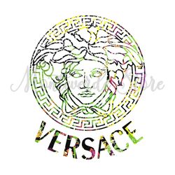 Versace Floral Logo SVG, Italy Versace Logo SVG, Versace SVG, Logo SVG, Fashion Logo SVG, Famous Brand Logo114