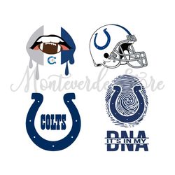 Indianapolis Colts Is in My DNA Logo SVG, Indianapolis Colts svg, Colts svg, Sport svg, Nfl svg Digital File